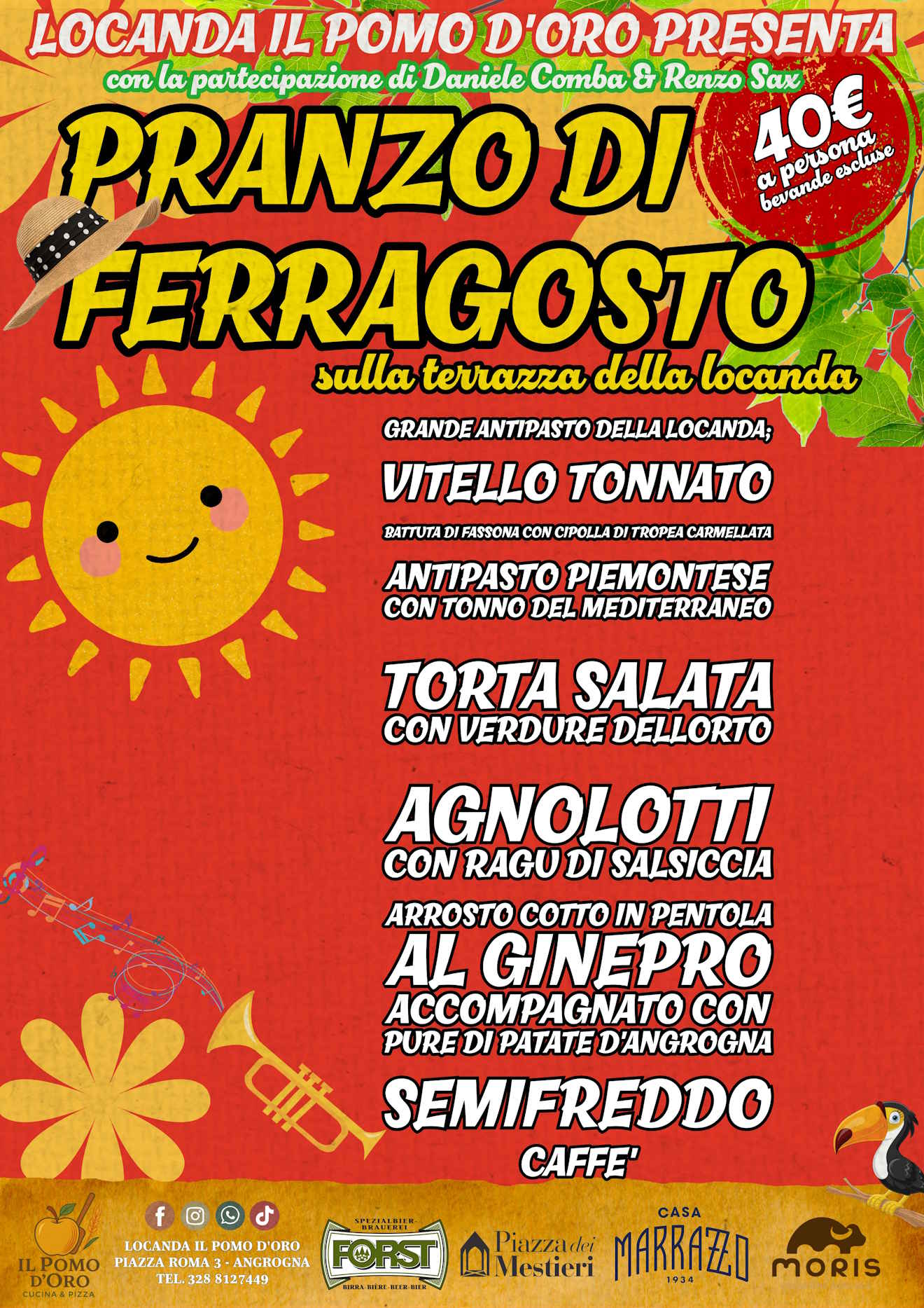 Pranzo di Ferragosto il 15 agosto